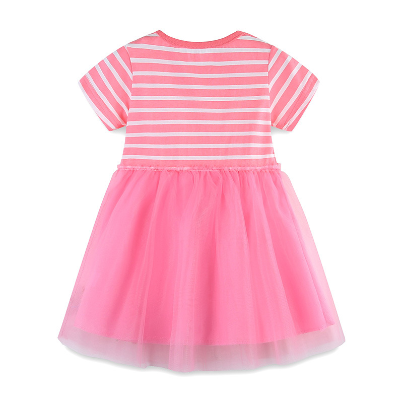 Picture of Cross-border Supply of Girls dress 2025 Summer European and American Style Cartoon Embroidered Princess Skirt Children's Fashion Veil Skirt