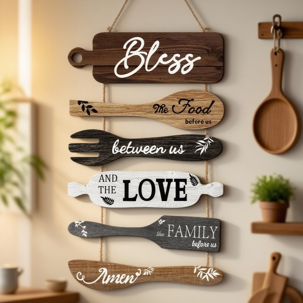 Wall Decoration Wall Hanging Wooden Kitchen Hanging Sign Home Decor Restaurant Wall Decor Wooden Sign Wood Plaque Wall Decor