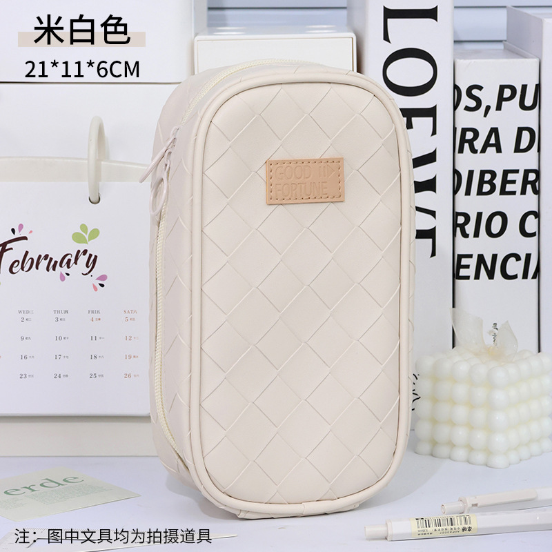 Picture of Large Capacity Multifunctional Pencil Case Korean Style High-value Pencil Case High School Students Portable Pen Storage Bag Pencil Case