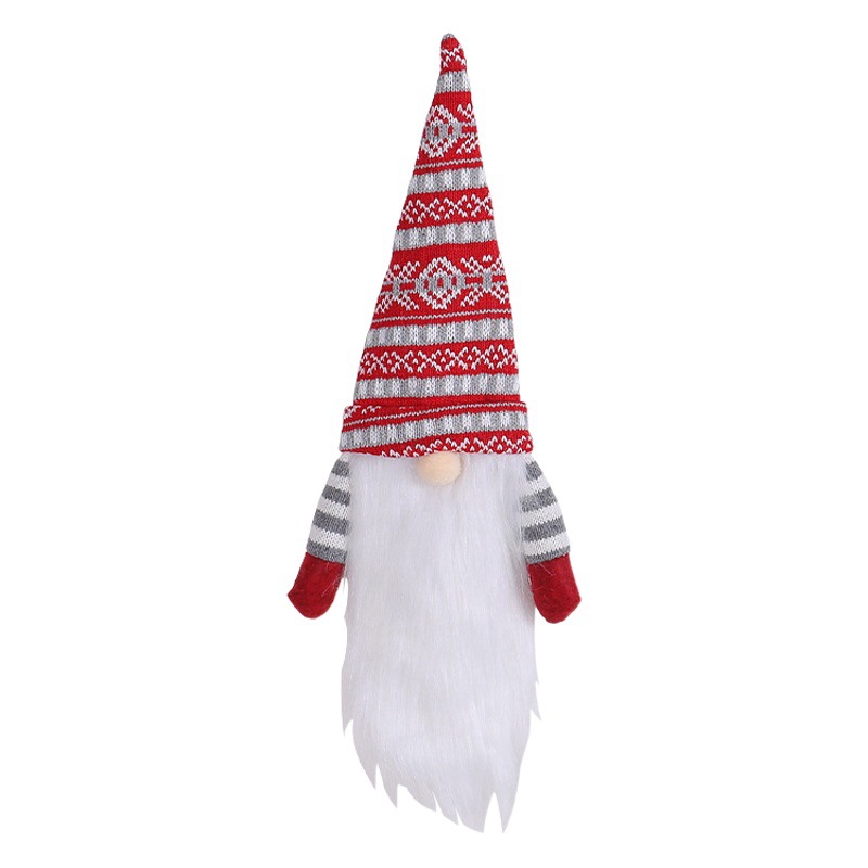 Cross-border Santa Claus Wine Bottle Set Hong Kong Love Knitted Faceless Doll Red Wine Decoration Restaurant Bar Desktop Ornaments