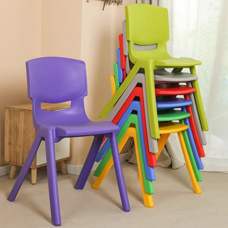Plastic Chairs with Backrests for Primary and Secondary School Students, Thickeneded Kidsren's Training Class Desks and Chairs, Household Adult Chairs and Plastic Stools