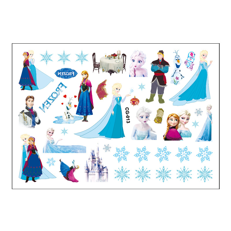 Picture of Frozen Aisha Princess Anna Xuebao Children Tattoo Sticker Birthday Party Tattoo Sticker Water Transfer Sticker