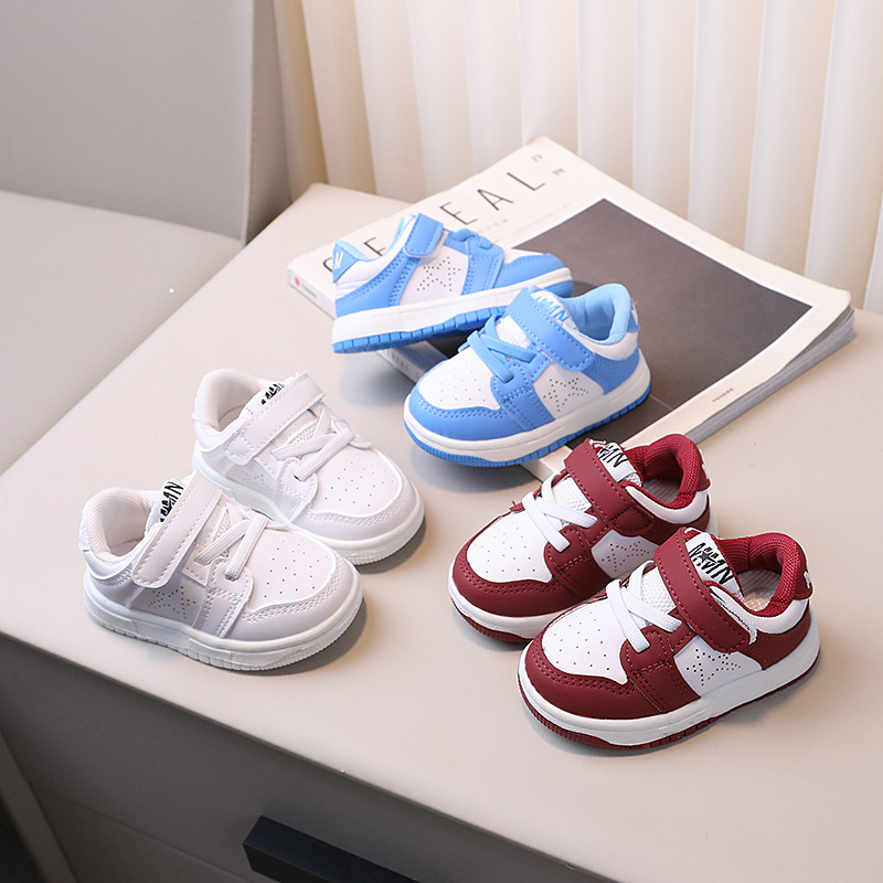 Spring and Autumn Children's sneaker Boys' Casual Board Shoes Girls' Baby Shoes Baby Shoes Fashionable Soft Sole 1-6 Years Old
