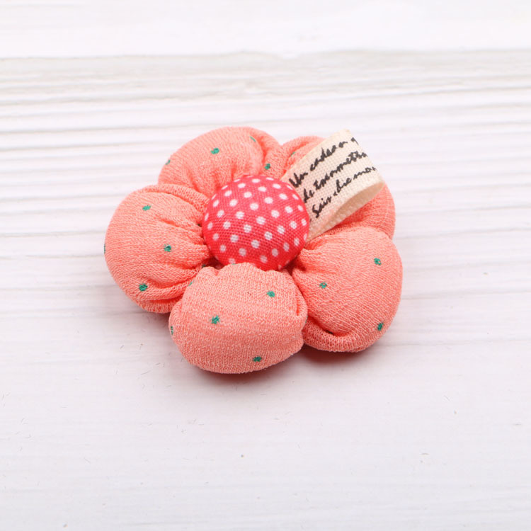 Picture of Handmade DIY jewelry accessories children hair accessories material wholesale baby hairpin fabric pumpkin flower shoes flower decoration
