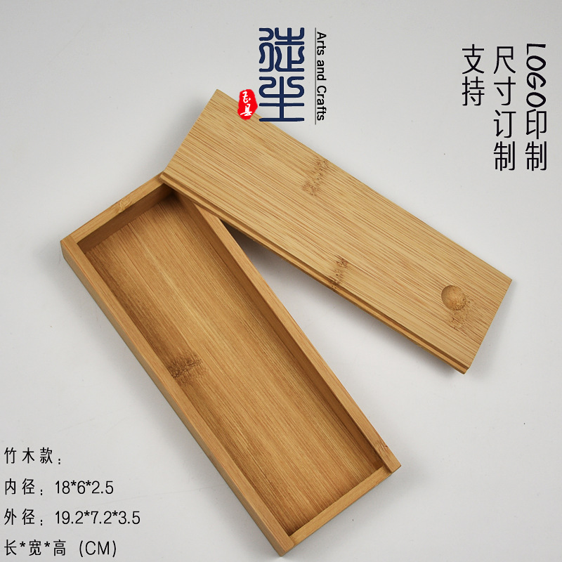 Picture of Pvc Glass Cover Transparent Storage Wooden Box Wholesale Small Gift Box Collection Display Box Heaven and Earth Cover Packaging Wooden Box