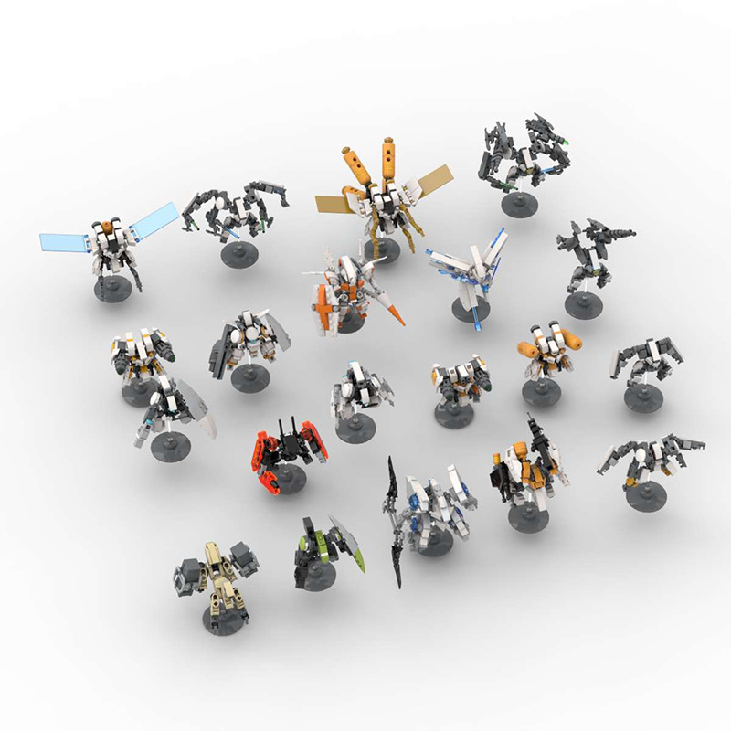 Picture of MOC building blocks compatible with Lego minicomputer assembly exoskeleton robot educational ornaments hand-made DIY building blocks