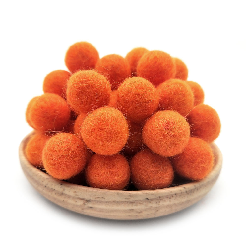 Picture of Cross-border in stock 2CM wool ball Christmas jewelry accessories Christmas diy colorful wool ball small wool ball pokes