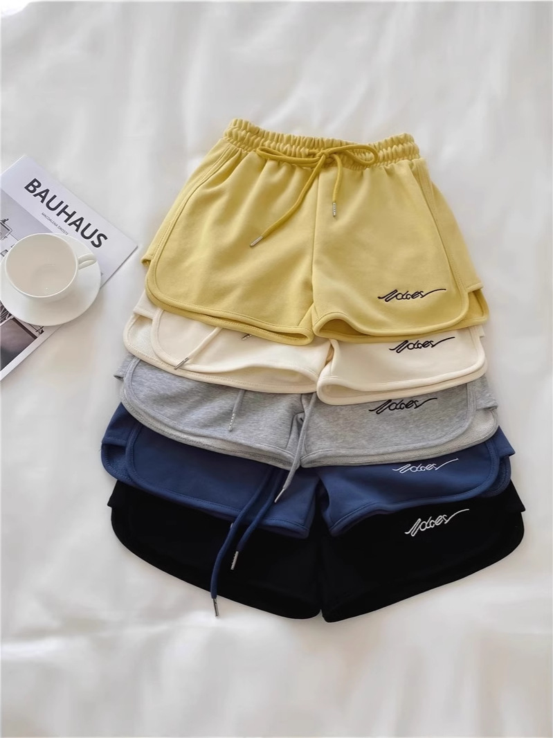 Picture of 2025 Summer Sports Shorts for Women, Loose Outer Wear, Running Home Pajamas, High-Waisted Casual Wide-Leg Pants, Yoga Hot Pants