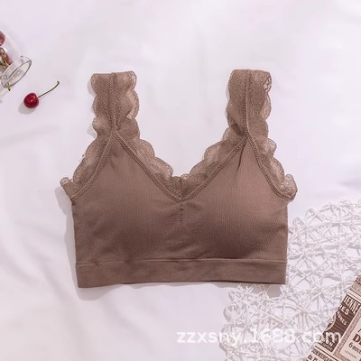 Picture of Fengzhixin Underwear Thickened Bra Small Chest Push-up Bra No Steel Rings Sports Thin Girl Vest Beautiful Back 1613