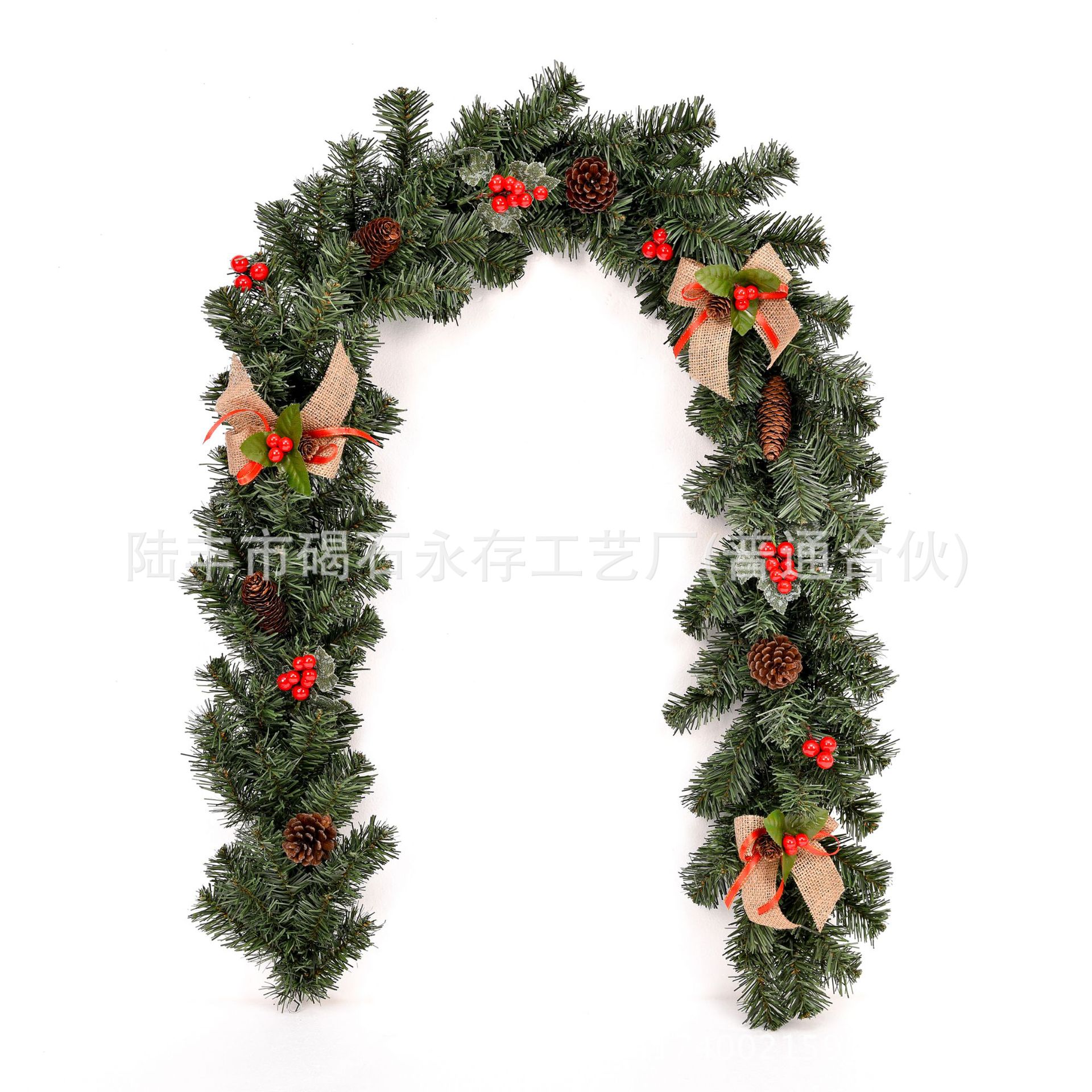 Christmas Red Fruit Rattan 180cm/ 1.8m Encrypted Red Decorative Rattan Door Rattan Door Decoration Factory Direct Sale