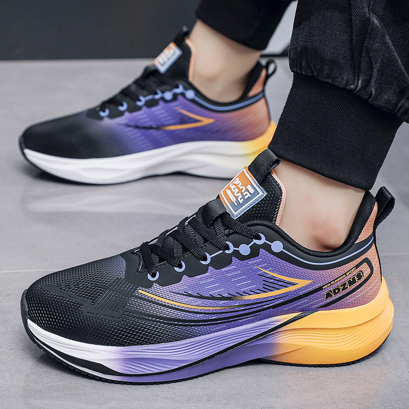 Summer Mesh sneaker Men's Shoes 2025 New Soft-soled Shoes Breathable Running Shoes Wear-resistant Student's Lightweight Walking Shoes