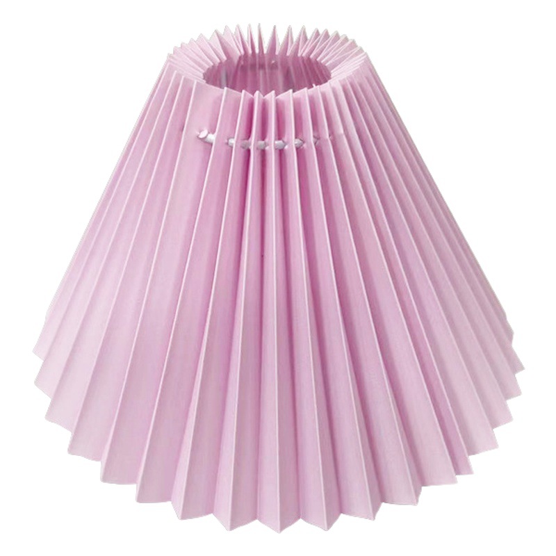 Cross-border fabric pleated lampshade bedroom chandelier table lamp night light fabric lampshade accessories without lamp shell lampshade