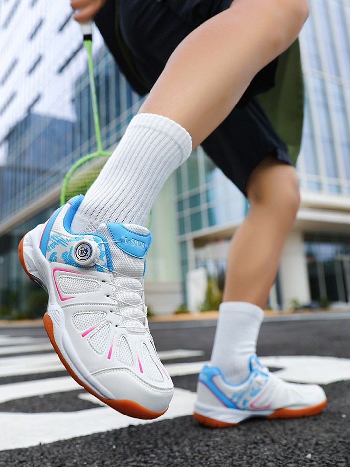 Cross-border new tennis shoes outdoor sports badminton shoes breathable anti-slip table tennis male and female student volleyball shoes men