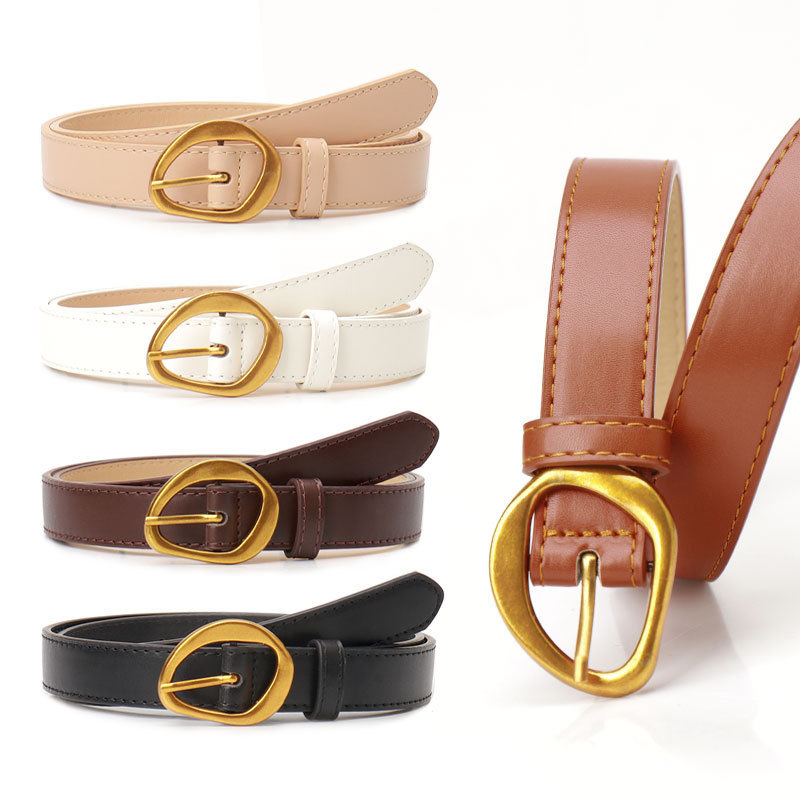 New belt ladies pin buckle decoration niche Korean fashion slim with jeans ladies pants belt wholesale