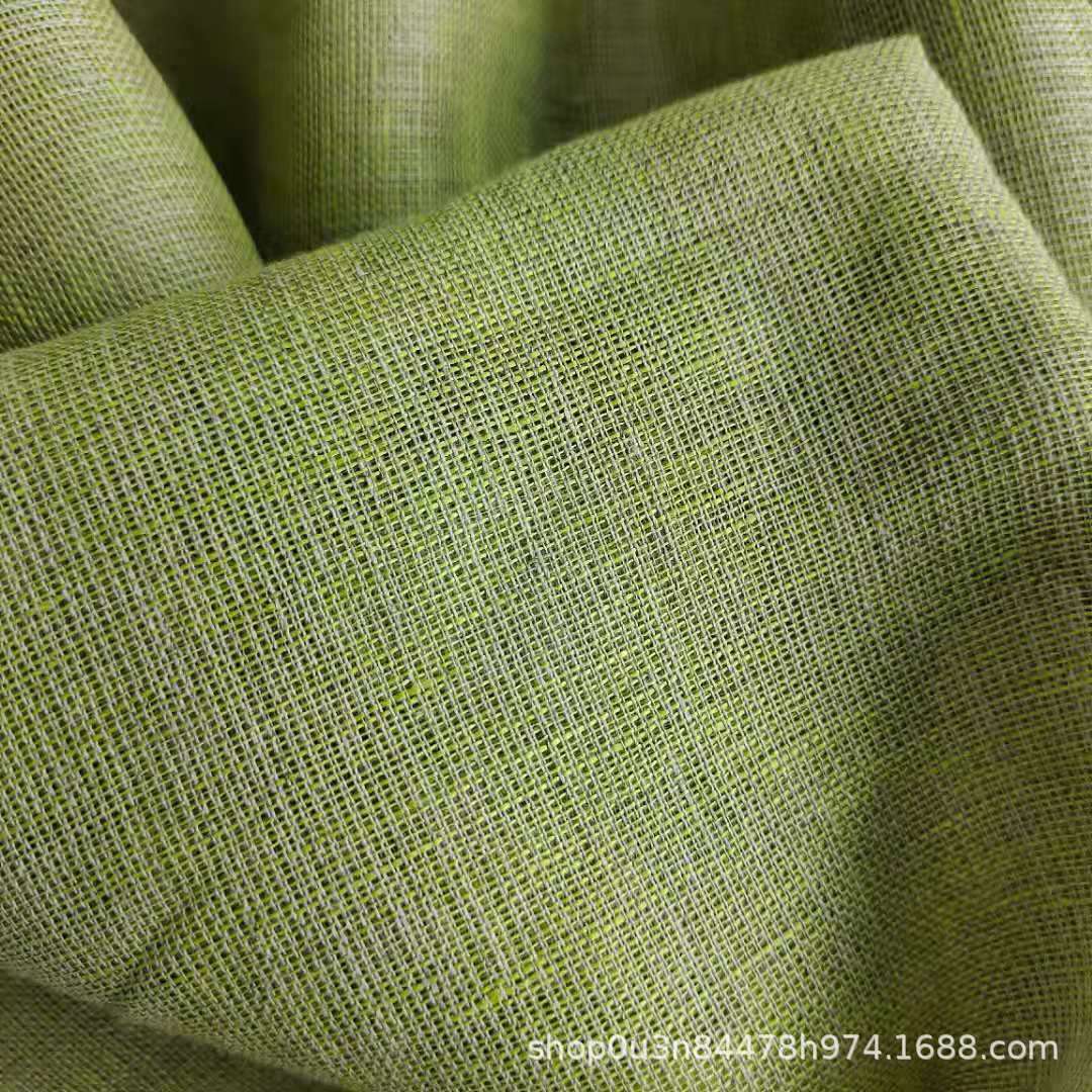 Picture of Pure Linen Yarn-dyed Rain Dew Window Screen Fabric French Linen Gauze Wide Fabric Wide Linen Window Screen Fabric