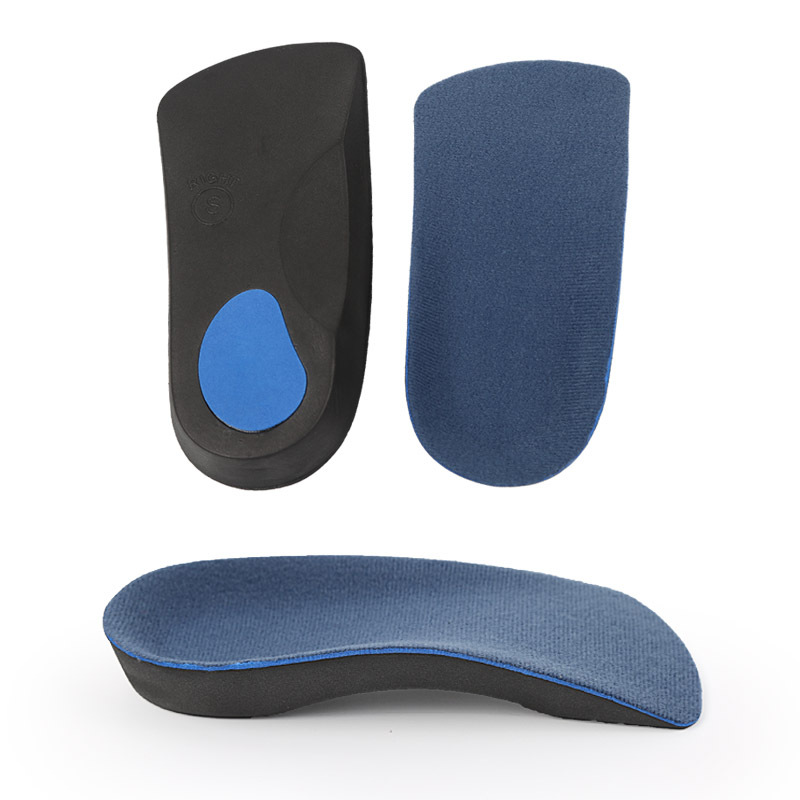 Support Sports Half Pad Foot Arch Insole Walking Slow Pressure Shock Absorbing Insole Eight-character Inner Flat Foot Breathable Casual Shoes