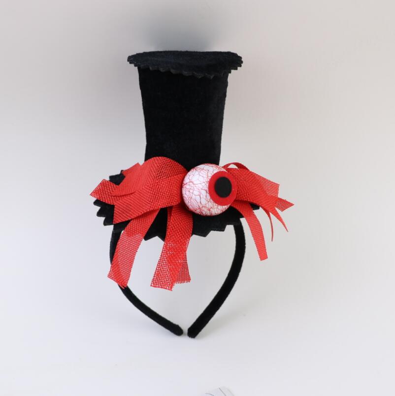 Picture of New Halloween Decorative Headband Masquerade Birthday Party Feather Hat Headband Pie Decoration Props