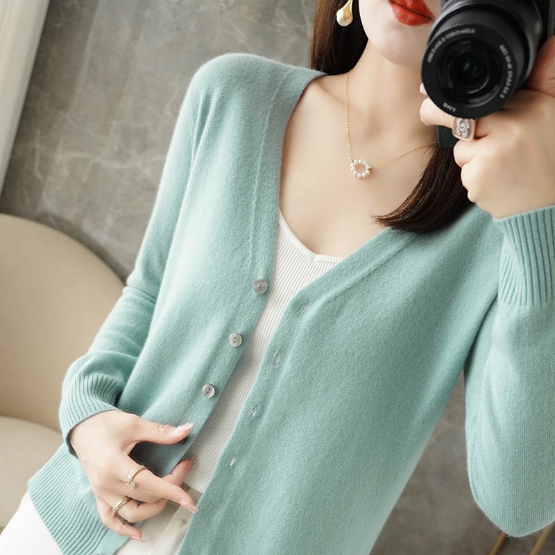 Picture of Knitted Cardigan, Large Size Sweater Cardigan, Women's Loose Cardigan, Short Autumn and Winter Outwear, Women's Long-Sleeved Jacket Base