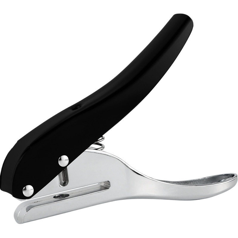Elementary School student exercise book punching pliers membership card single hole punching device round hole pliers punching device PVC paper punching pliers