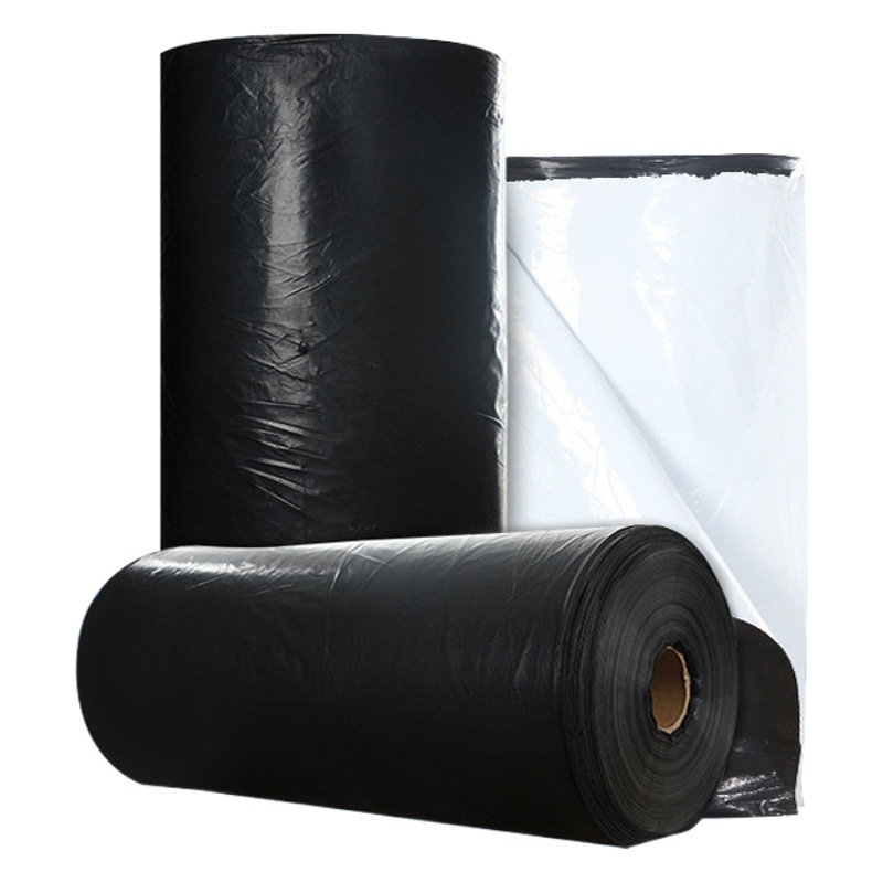 Unilateral pre-opening black-and-white folding film for e-commerce packer black-and-white folding express bag film