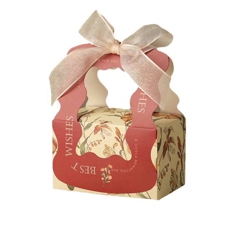 Wedding Candy Box 2025 New European Style Wedding Souvenir Candy Packaging Bag High-End Gift Box Empty Box