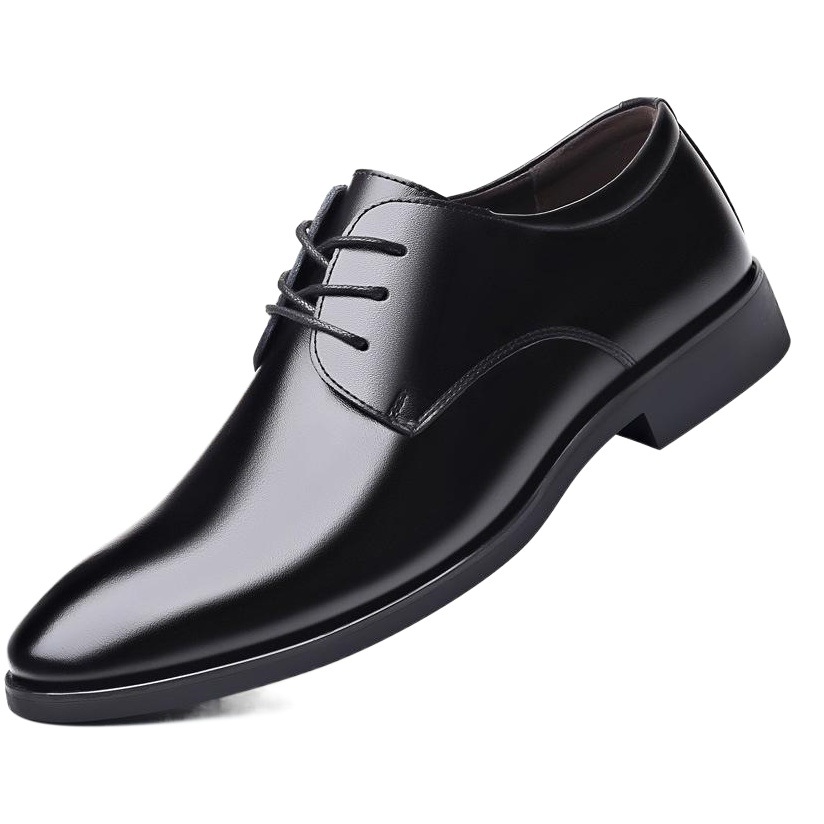 A generation of spring and autumn plus size shoes men's youth formal business casual shoes increased wedding shoes work shoes soft sole