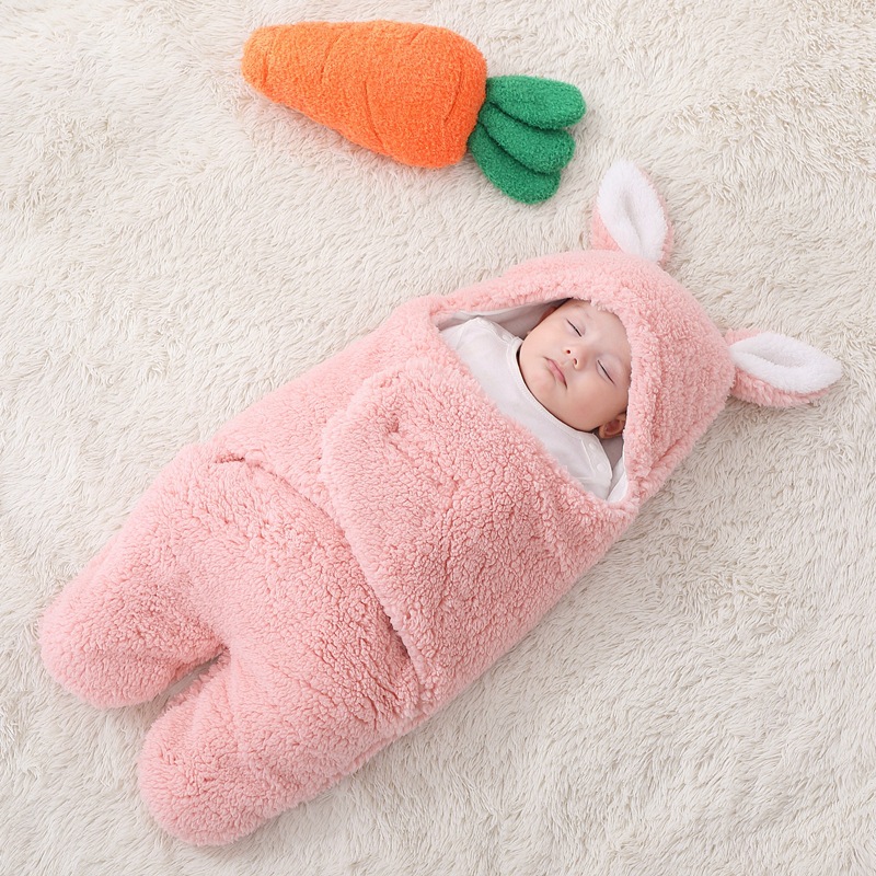 Picture of Coated Baby Newborn Baby Sleeping Bag Anti-Scare Swaddling Baby Supplies for Newborn Baby in Autumn and Winter