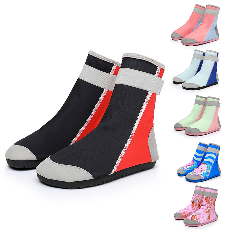 High-top Children's Bag Pointy Outdoor Tracing Shoes Thickened Non-slip Beach Socks Wading Shoes Home Floor Shoes Swimming Shoes