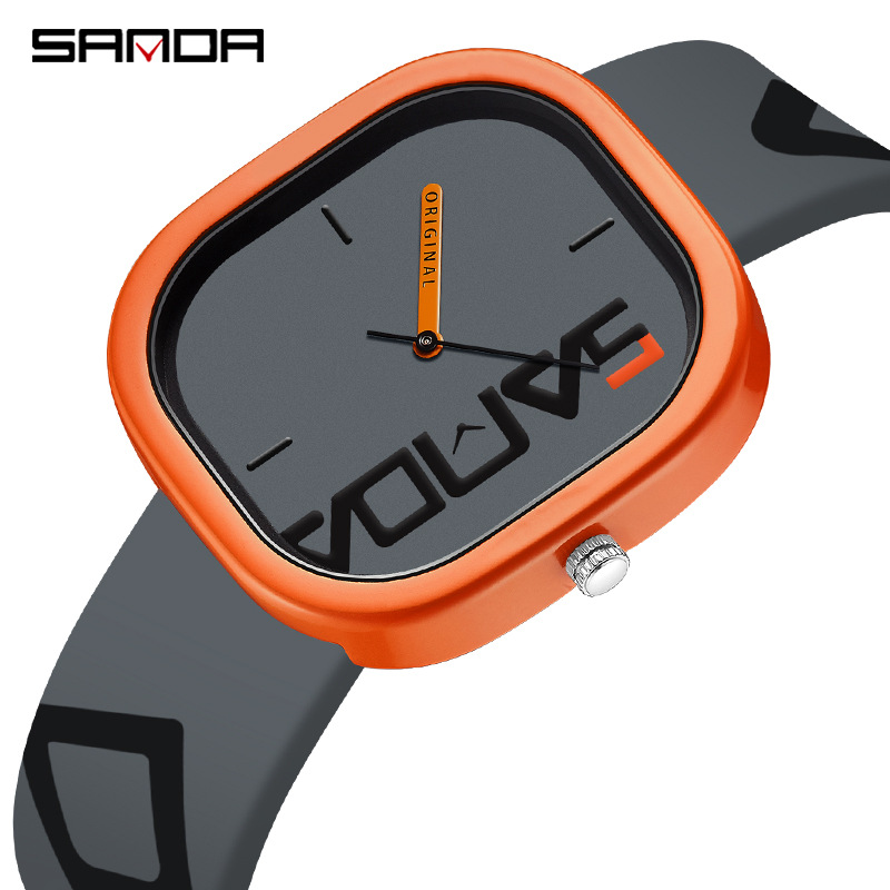 Picture of Sanda Brand Sports Watch Design Irregular Square Watch Personality Trend Simple Waterproof Electronic Watch