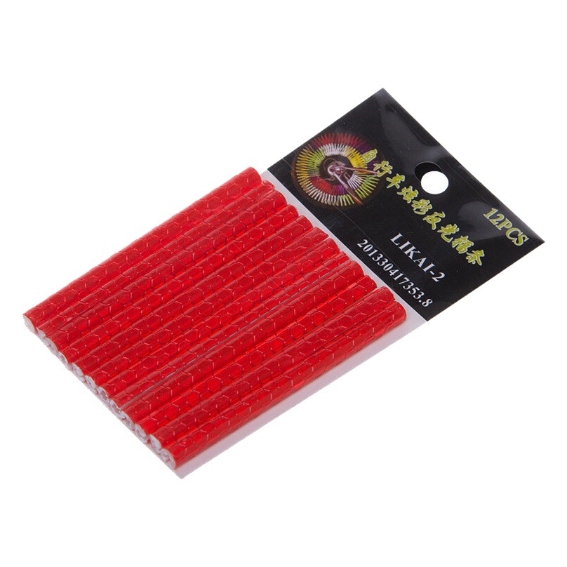 Bicycle colorful reflective spokes steel wire card strip mountain bike dead flying bicycle warning reflective strip riding accessories