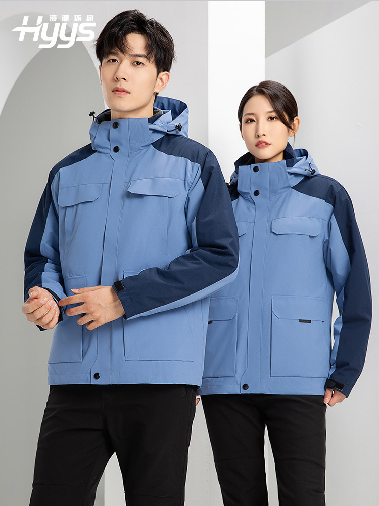 Autumn and winter outdoor three-in-one detachable assault clothes work clothes custom waterproof windproof logo coat