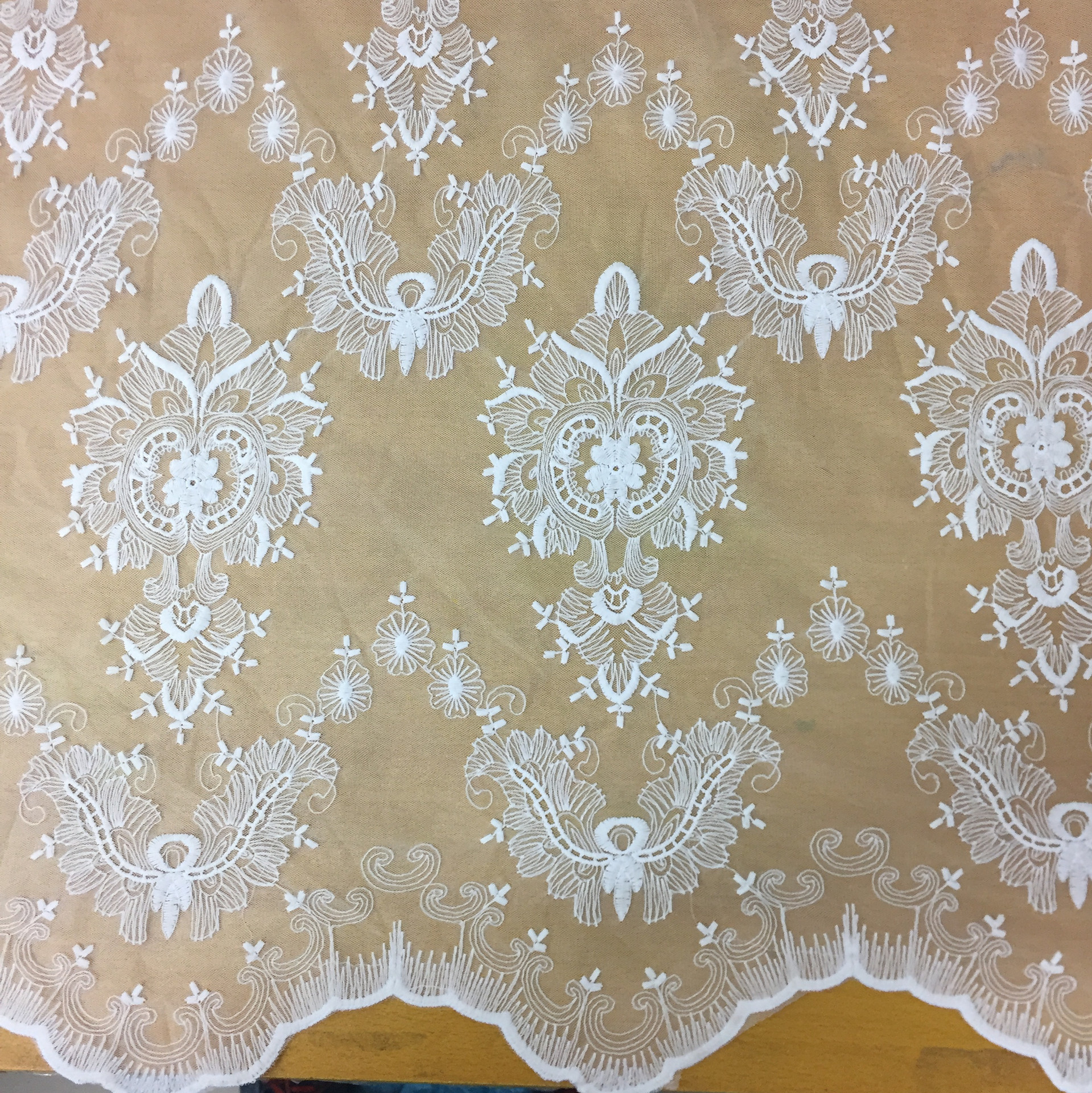 Picture of Water soluble milk silk fabric mesh embroidery stereoscopic 3D fashion clothing accessories handmade DIY lace cloth