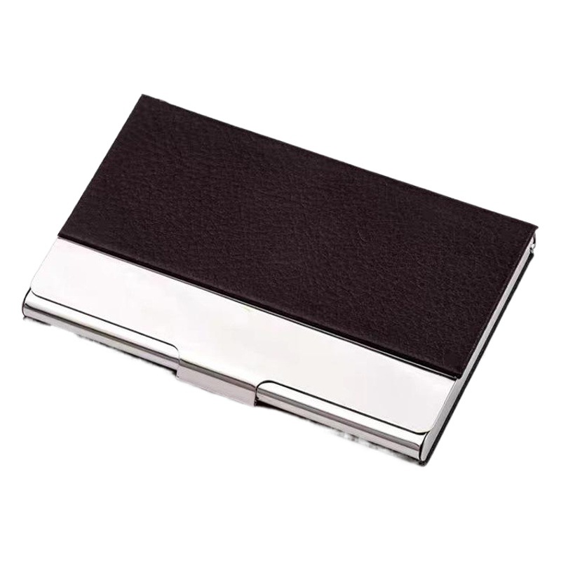 Metal Stainless Steel Business Card Case Men Women Card Holder Anti-Magnetic Card Holder Business Gifts Geometric Shape