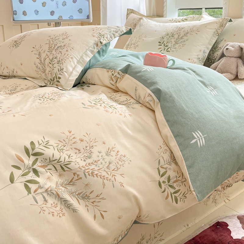 Picture of Pure cotton quilt cover single piece 100 cotton quilt cover children's spring and summer 150x 180x 200x 230 single double quilt cover