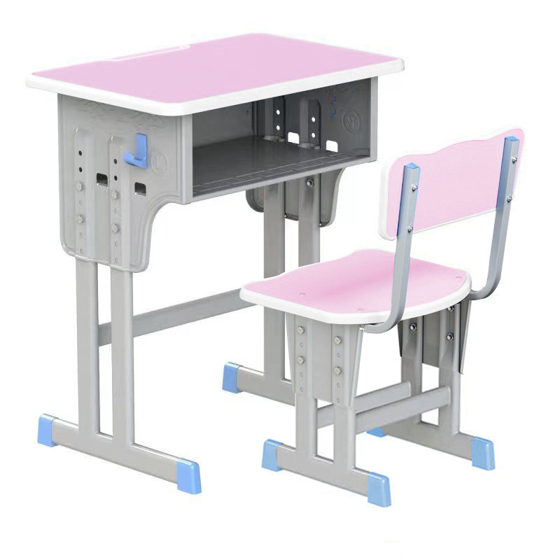 Picture of School Desk and Chair Training Desk Study Desk Children's Desk Single Training Desk Liftable Student Desk and Chair