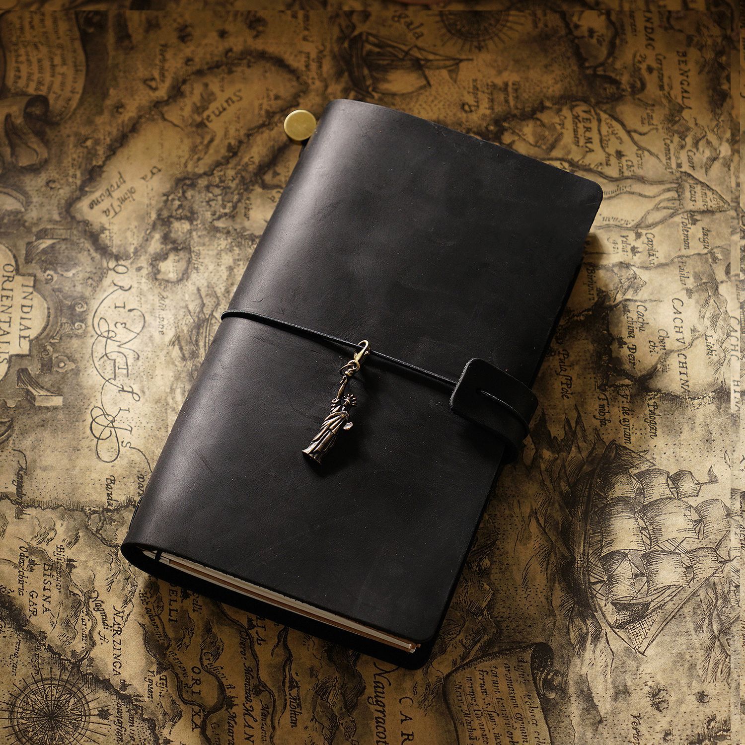 Picture of Travel Notebook Notebook Cowhide Genuine Leather Diary Retro Notepad Creative Record Tn Spot Wholesale