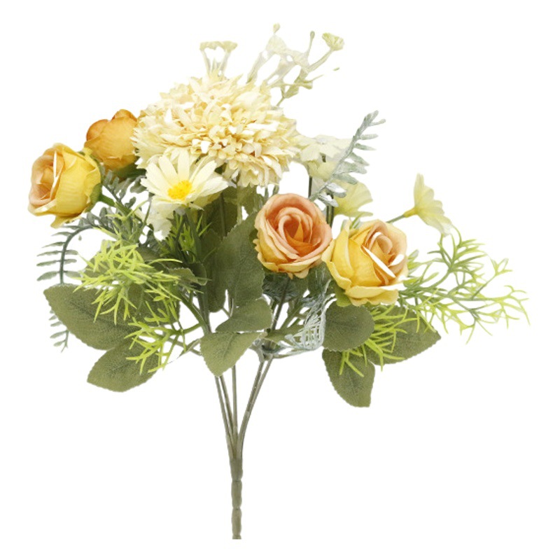Nordic ins artificial rose Daisy wedding bouquet wedding photography props floral home decoration cross-border