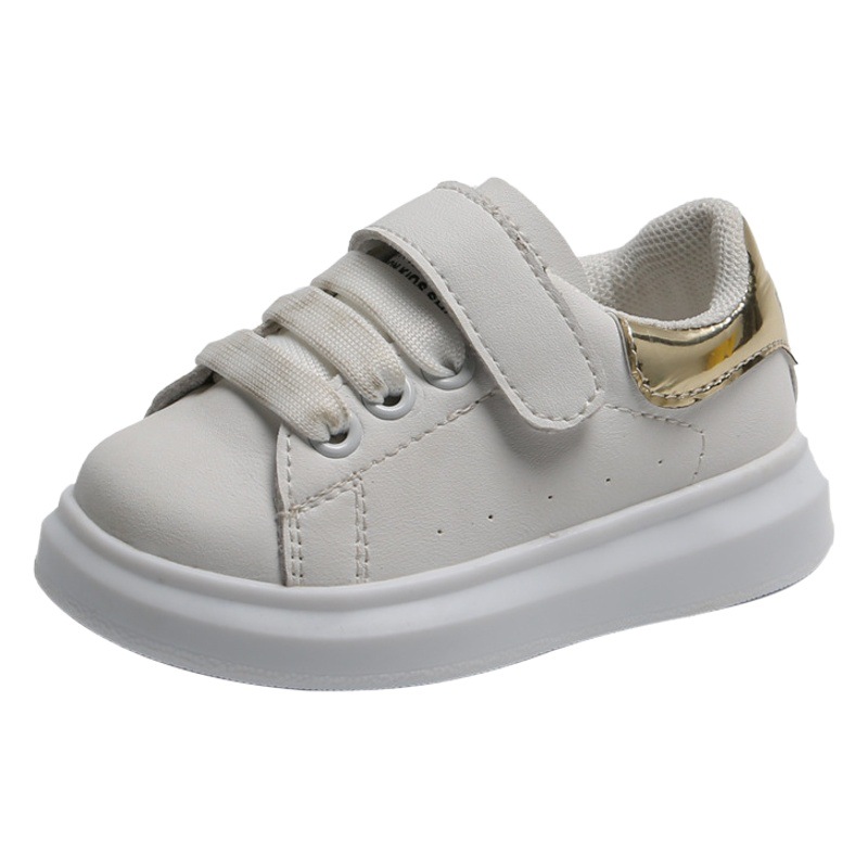 Spring and Autumn new baby shoes 0 -- 3 boys and girls white shoes baby shoes soft bottom non-slip toddler shoes board shoes sneaker