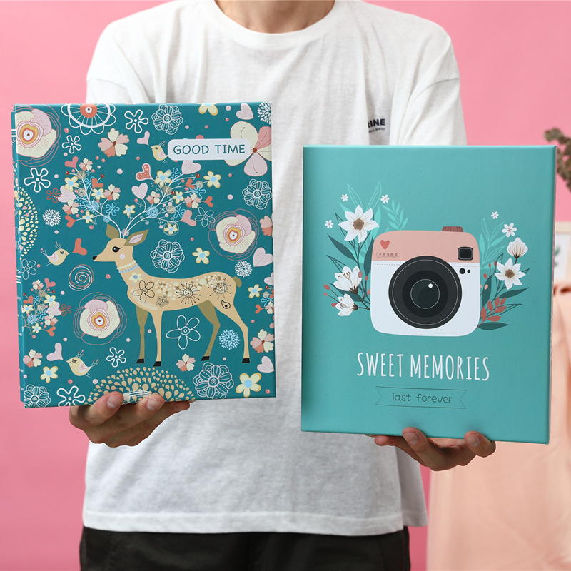6-inch Plastic Photo Album Insert Photo Collection Large Capacity 6-inch 200 Photo Storage Baby Growth Commemorative Album