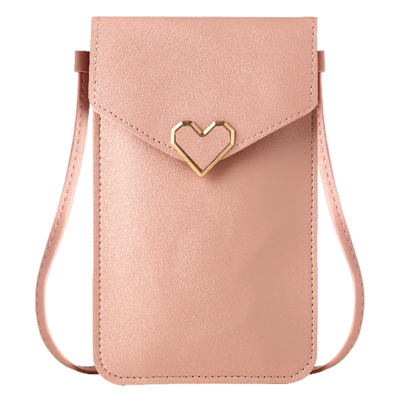 Mobile Phone Bag Women's Cross-Body Halter Mobile Phone Bag 2024 New Summer Vertical Style Lightweight Walking Touch Screen Small Bag