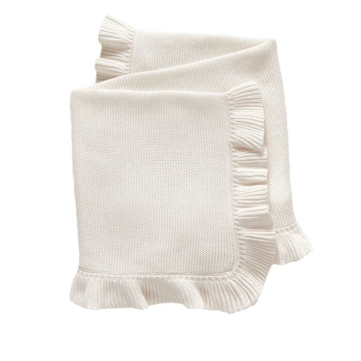 Picture of INS Wind Baby Cotton Ruffled Knitted Blanket Cover Blanket Newborn Blanket Cross-border Amazon AliExpress