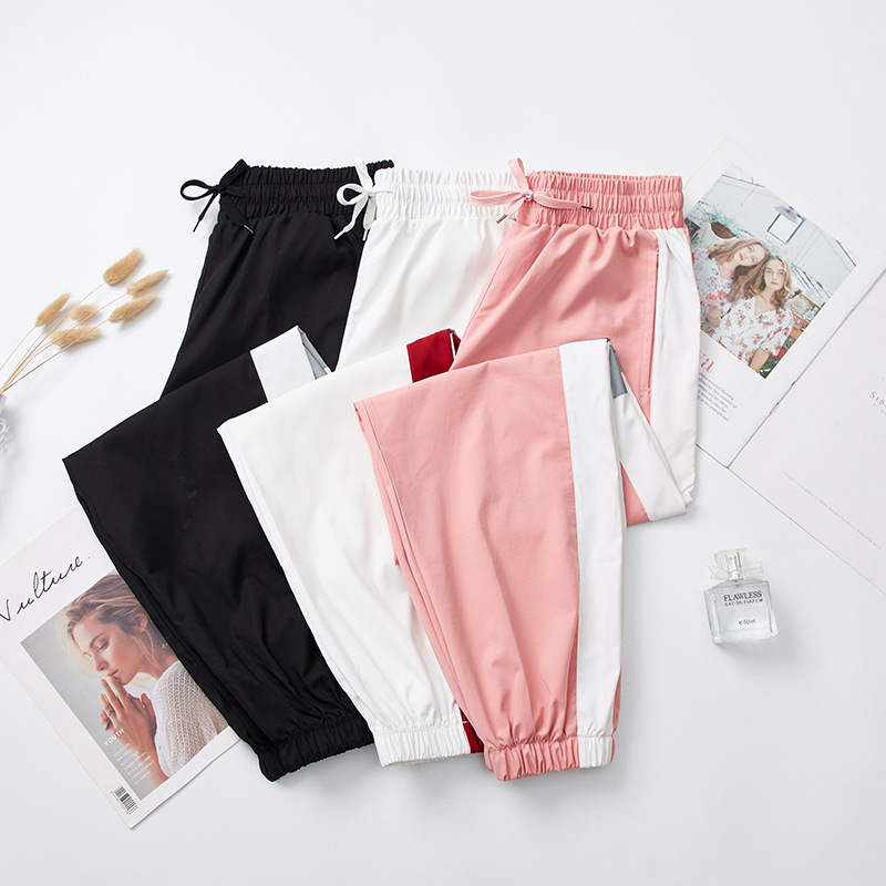 Picture of 2020 New Milk Silk Sports Pants Women's Trousers Loose Yoga Pants Silky Breathable Quick-drying Women's Fitness Pants