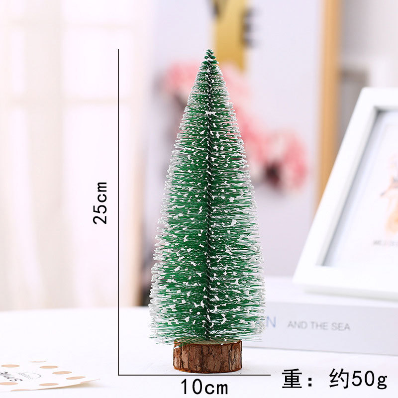 Picture of Mini Christmas tree Christmas Cedar desktop white pine needle tree window decoration Christmas gift Christmas decorations