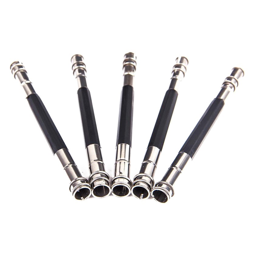 Pencil Extender Double-head Metal Stainless Steel Extended Pen Grip Pen Case Dirty-hand Portable Oil Painting Stick Pen Tipper