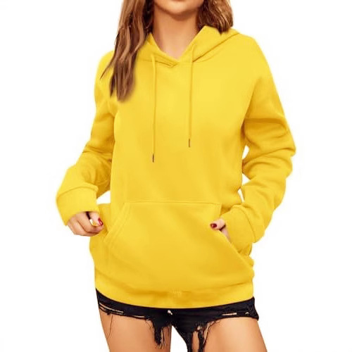 Picture of Cross-border women's clothing Amazon wish European and American foreign trade independent station 2025 autumn and winter fleece-lined loose hooded women