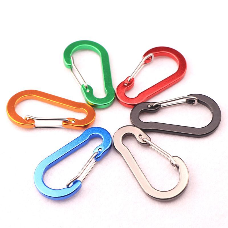 Picture of Manufacturer Wholesale No. 5 S-Shaped Buckle Carabiner Stainless Steel Spring Buckle Backpack Aluminum Alloy Gourd Buckle Outdoor Accessories