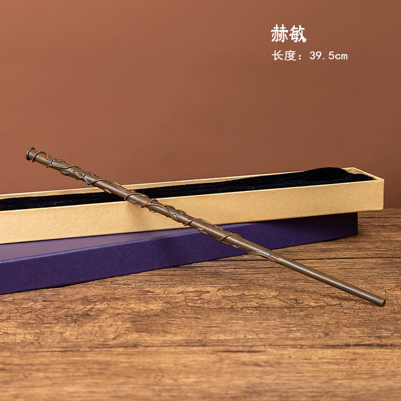 Picture of Harry Magic Wand Hermione Magic Wand Dumbledore cos Props Halloween Metal Core in stock Bare Wand