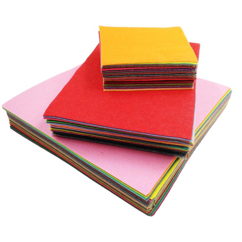 Non-Woven DIY Material Colorfulful Felt Cloth Acupuncture Imported Colorful Non-Woven Fabric Manufacturer Spot Direct Sales