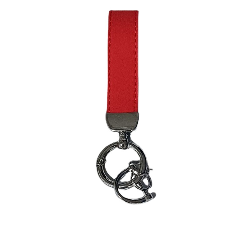 New suede car key chain can be printed LOGO model key ring chain wholesale gift night market small goods