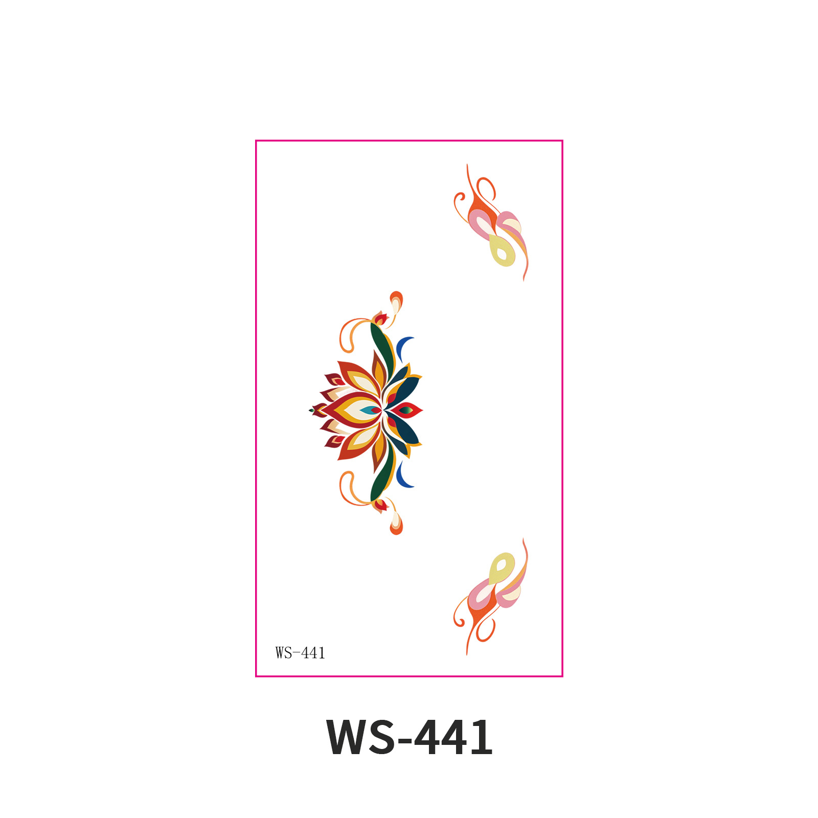 Picture of New Nezha Acrylic Face Tattoo Sticker Children's Forehead Print Eyebrow Sticker Waterproof Sweat Painted Face Sticker